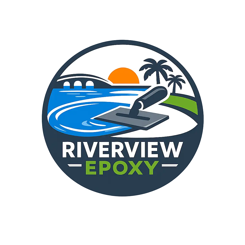 Riverview Epoxy logo for residential and commercial epoxy flooring services in Riverview, FL
